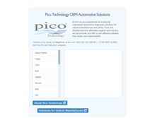 Tablet Screenshot of oem.picoauto.com